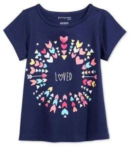 Cotton Ladies Printed Round Neck T-Shirts Casual Wear