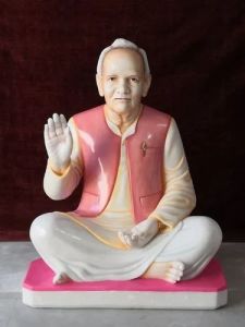 Blessing Pose Elder Seated Statue