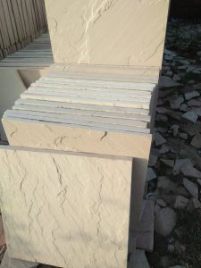 Raw Buff Vein Quarry Sandstone Slabs