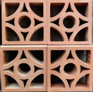 Circular Eye Cut Terracotta Jali Brick