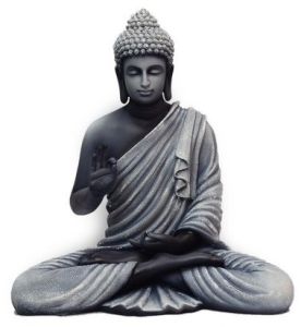 Meditative Buddha Blessing Pose Marble Statue