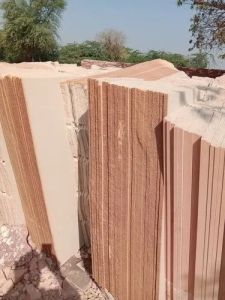 Natural Cut Reddish Sediment Blocks