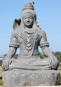 Sandstone Meditative Shiva Statue