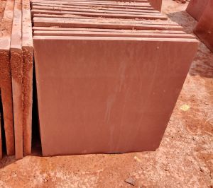 Smooth Edge Red Sandstone Slabs