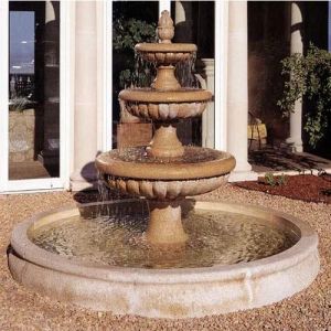 Three Tier Courtyard Fountain Statue