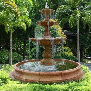 Three Tier Tropical Garden Fountain