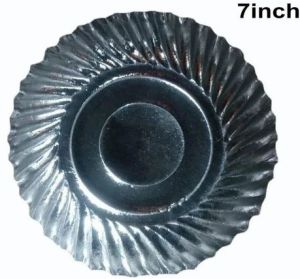 7 Inch Silver Coated Paper Plate for Indoor Outdoor Serving