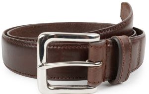 Matte Finish Plain Mens Brown Leather Belt Classy