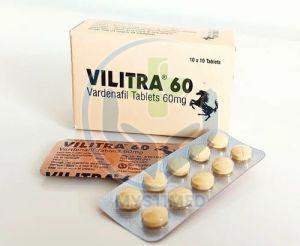 Vilitra 60mg Tablets, Composition : Vardenafil Hydrochloride