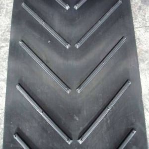 Rubber Chevron Conveyor Belt, Color : Black