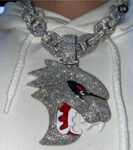 Sterling Silver Hip Hop Iced Pendant