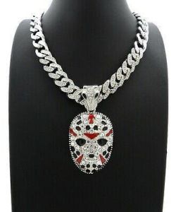 Street Style Moissanite Ice Silver Pendant