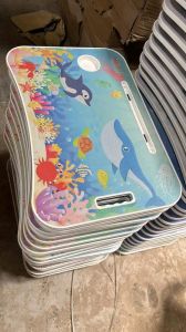 Polished Printed Study Table, Color : Multicolor