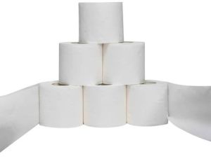 Semi Virgin Toilet Paper Roll, Color : White Standard for Bathroom