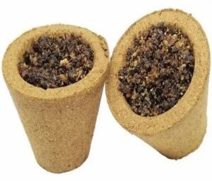 Chandan Sambrani Cup, Color : Brown, Packaging Type : Box