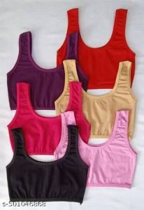 Cotton Ladies Sports Bra 28, 30, 32, 34, 36, 38, 40