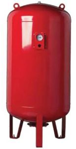 Stainless Steel Dry Chemical Powder Vessel, Color : Red