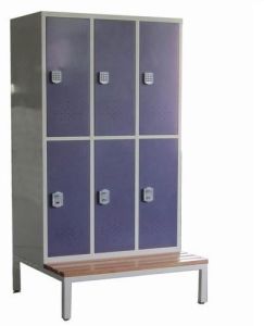 Mild Steel Storage Locker, Color : Gray