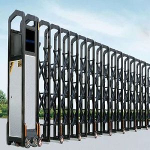 Mild Steel Color Coated Retractable Gates, Color : Grey/custom