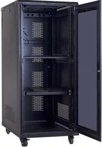 Mild Steel 27U Floor Standing Network Rack