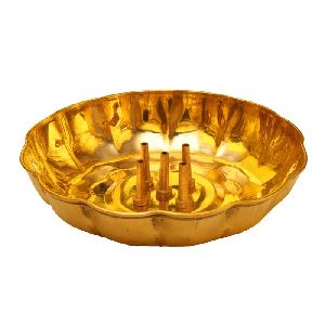 Polished Agarbatti Stand - Brass Pooja Items, Color : Golden