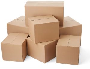 Plain Corrugated Packaging Box, Color : Brown