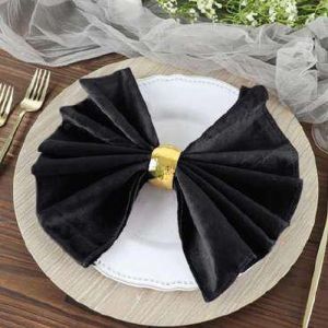 Black Table Napkin