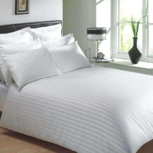 Plain Linen Hotel Bedding Set Standard, Technics : Machine Made