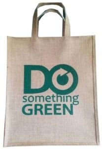 DO Something Green Jute Shopping Bag