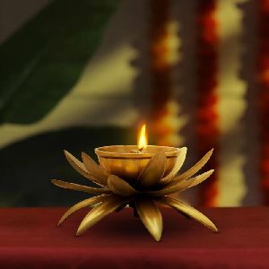 Brass Lotus Diya
