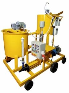 Semi Automatic Mild Steel Electric Cement Grouting Pump with Agitator