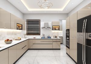 Hdhmr Plywood Polished Antique Hettich Modular Premium Kitchen