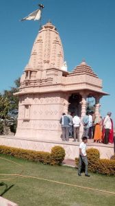 Pink Sandstone Handcrafted Devotional Mandir