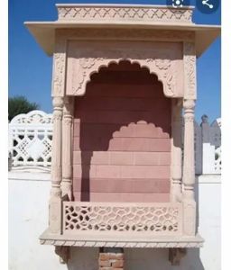 Handcrafted Sandstone Palace Window Jharokha for Home Decor