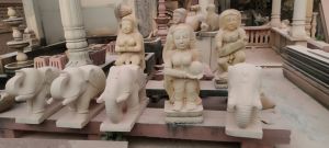 Pink Polished Sand Stone Statue