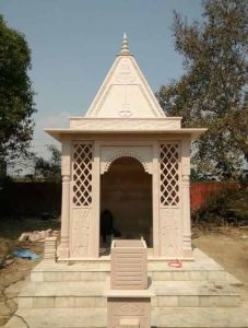 Pink Sandstone Classical Sculpture Temple