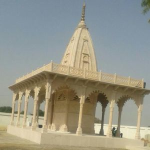 Pink Sandstone Custom Designed Temple