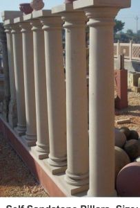 Sandstone Roman Column Solid Pillar