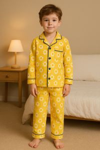 Cotton Printed Kids Sleepwear, Color : Yellow, Multicolor