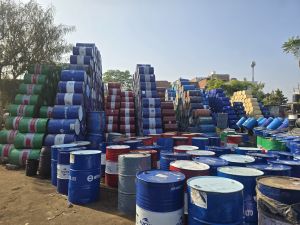 Polished MS Drum, Color : Blue for Industrial