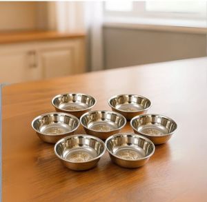 Plain Stainless Steel Bowl Set, Shape : Round