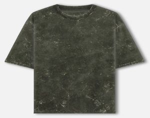 Acid Washed Olive Green Oversized T-Shirt