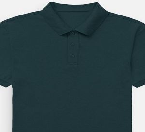 Mens Petrol Blue Cotton Polo T-Shirt, Size : Xs, XL, XXL