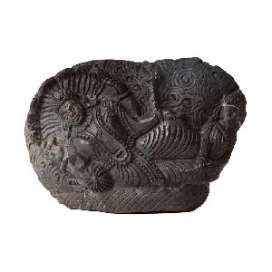 Authentic Salagrama Surface) Shaligram Ranganatha Swamy Idol