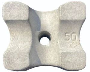 Square RCC Cover Block, Color : Grey for Construction