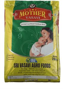 Mother Vasavi Sorted Lachkari Kolam Rice RNR Kolam Steam 26 Kg