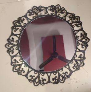 Polished Toughened Glass Acrylic Mirror, Color : Brown