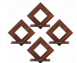 Polished Wooden Slat Wall Panel, Color : Dark Brown