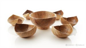 Areca Leaf Bowls, Color : Brown