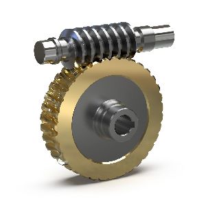 Polished Alloy Steel Worm Reduction Gears, Color : Grey